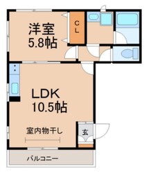 メゾンドティガーの物件間取画像